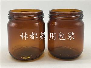 棕色广口食品玻璃瓶-食品玻璃瓶